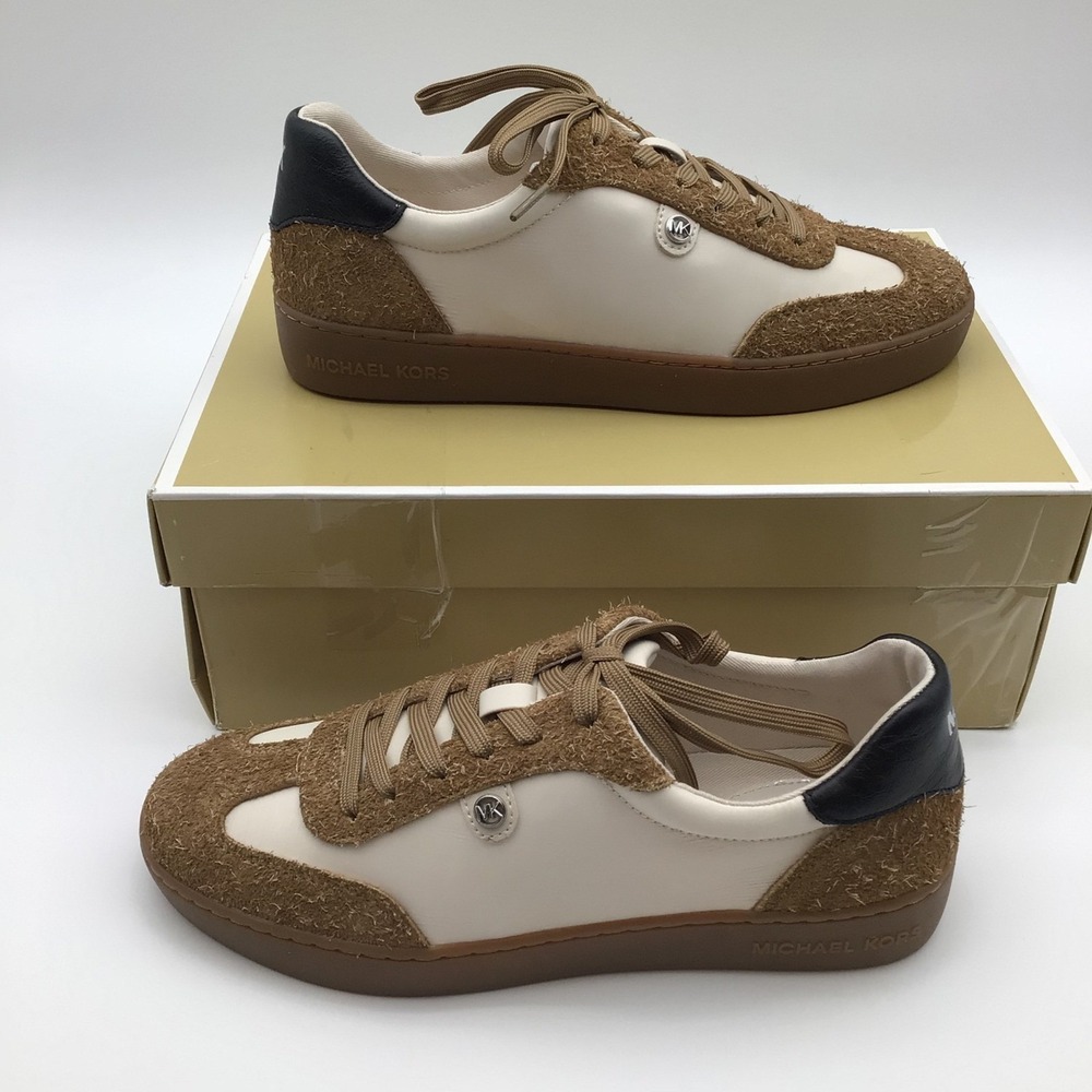 Michael Kors Scotty Lace Up Fine Nylon Sneakers Shoes Womens Size 8.5M New